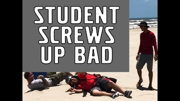 Paramotor Kiting Training FAIL at the beach