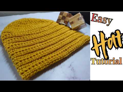 Crochet a Linked Double Crochet Hat in Minutes | Beginner Pattern