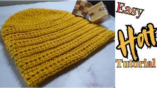 Crochet a Linked Double Crochet Hat in Minutes | Beginner Pattern