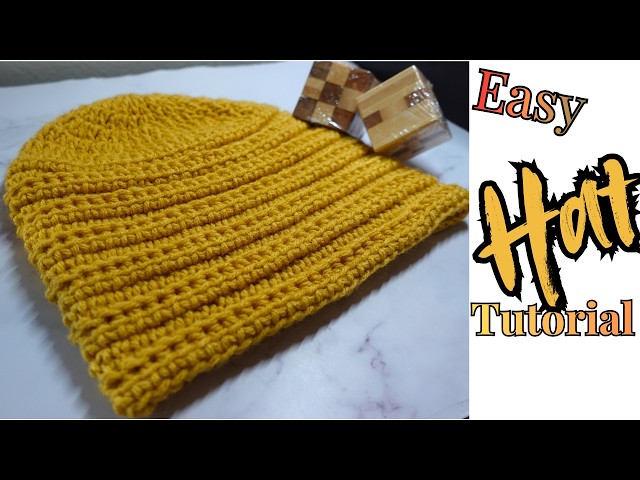 Crochet a Linked Double Crochet Hat in Minutes | Beginner Pattern