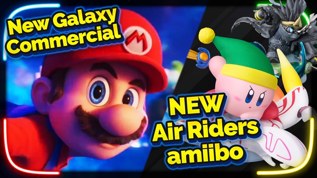 2 New Kirby Air Riders amiibo Revealed + NEW Extended Super Mario Galaxy Movie Clip