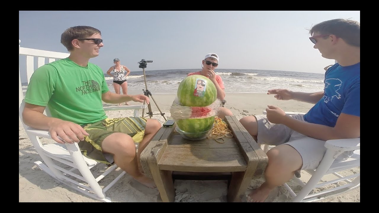 How to Cut a Watermelon with Rubber Bands