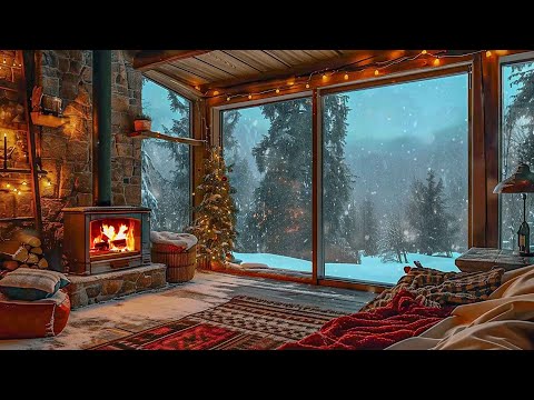 Cozy Wooden Cabin Ambience -  The sound of fireplace to help forget worries, healing insomnia