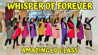 WHISPER OF FOREVER Line Dance | Demo by AMAZING LD CLASS | Choreo by GRACE DAVID & JEF CAMPS
