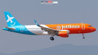Airbus A320-214 de JetLines Aterrizando en el Aeropuerto Internacional de Guadalajara