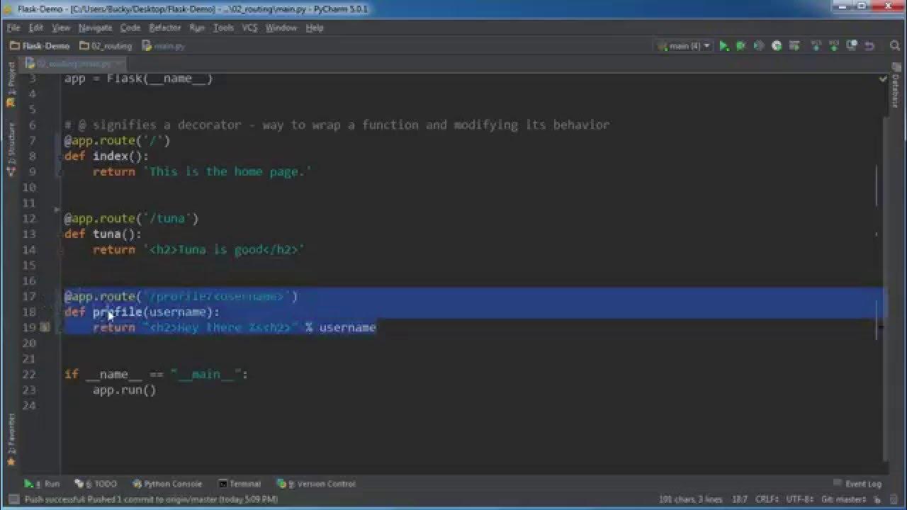 Flask Web Development with Python Tutorial - 2 - Routing - YouTube