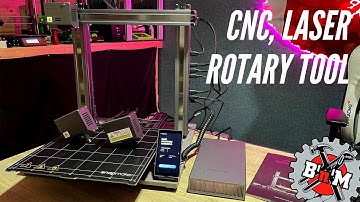 The Snapmaker A350 Part 2 - CNC, Laser and Rotary Tool Test