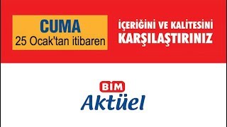 25 Ocak 2019 BİM Aktüel Kataloğu