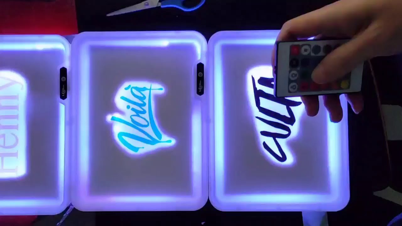 waterproof acrylic glow led lighted light up serving tray cookies glow