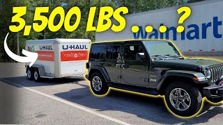 I Tried Towing A Trailer w/ My Wife's New JL 2.0L Turbo (Jeep Wrangler Sahara) Towing Capacity Of Jeep Wrangler Sahara
