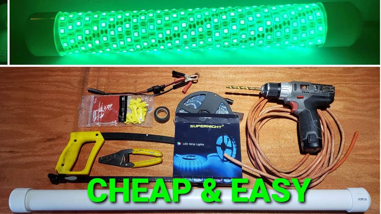 How-to Make a Simple DIY Waterproof Green LED Fishing Light for Night  Fishing 