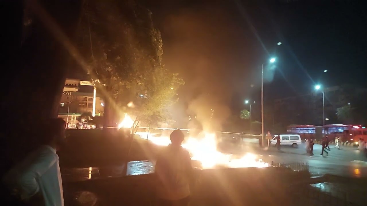 Fire At PSO petrol station Blue Area ,Islamabad.