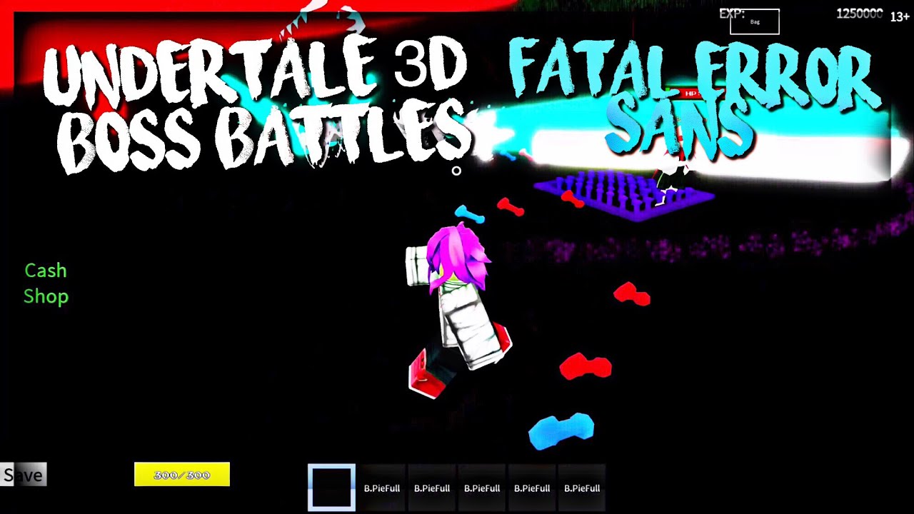 Roblox Undertale 3d Boss Battles Fatal Error Sans D7 Solo Youtube - roblox undertale 3d boss battles error sans