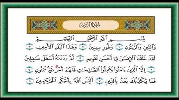 سورة التين ( والتين و الزيتون ) الشيخ أحمد العجمي