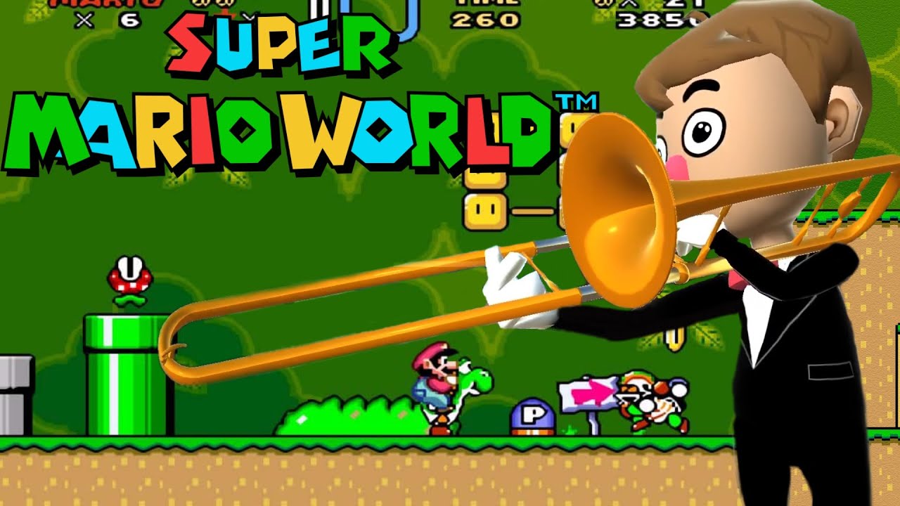 "Ending Theme" Super Mario World Trombone Champ YouTube