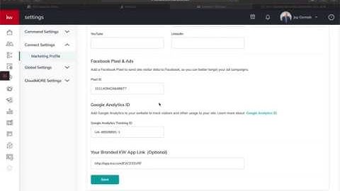 KW Command: Add Facebook Pixel and Google Analytics ID (updated)