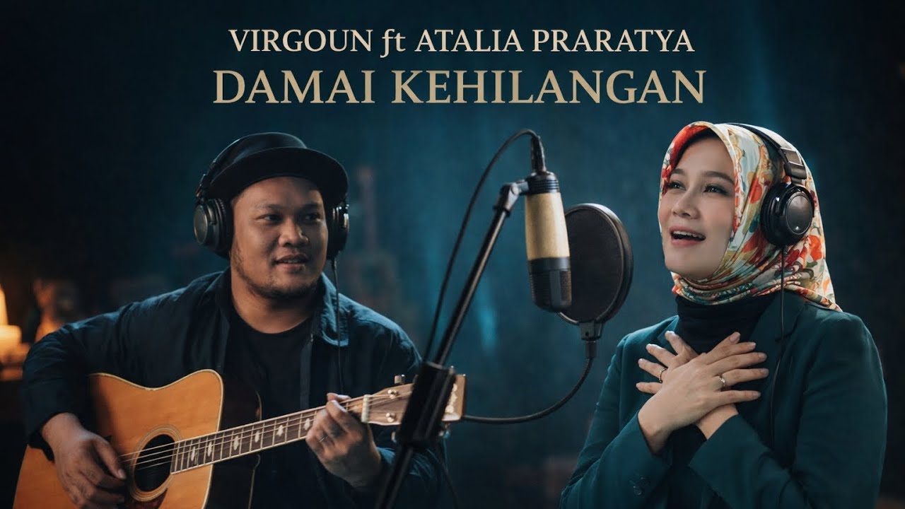 VIRGOUN ft ATALIA PRARATYA - DAMAI KEHILANGAN LAGU VIRAL TERBARU (OFFICIAL LYRIC)