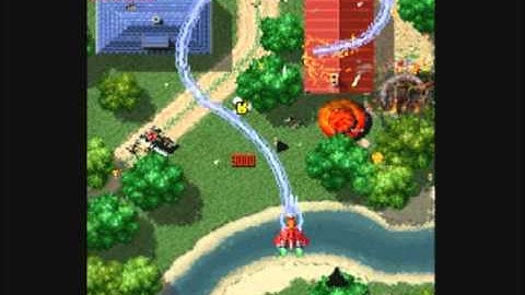 Raiden DX (PSX) - Bravo Stage - Level 1 (Original arcade walkthrough)