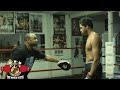 Roy Jones working mitts with one of the best prospects in the world "Money" Powell IV