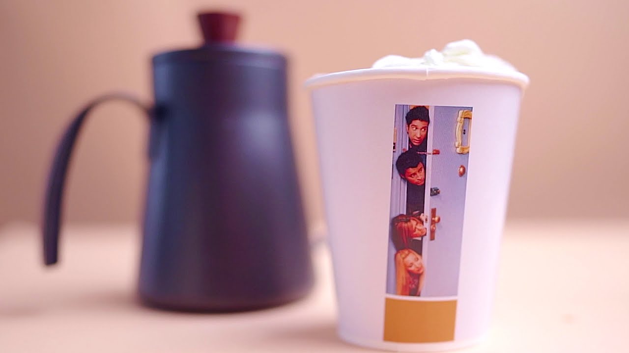 FRIENDS TV SHOW COFFEE PAPER CUPS COMMERCIAL B ROLL - YouTube