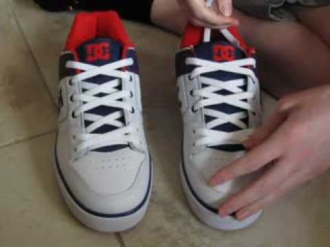 COOL How To Over Under Lace Shoes with No Bow - YouTube