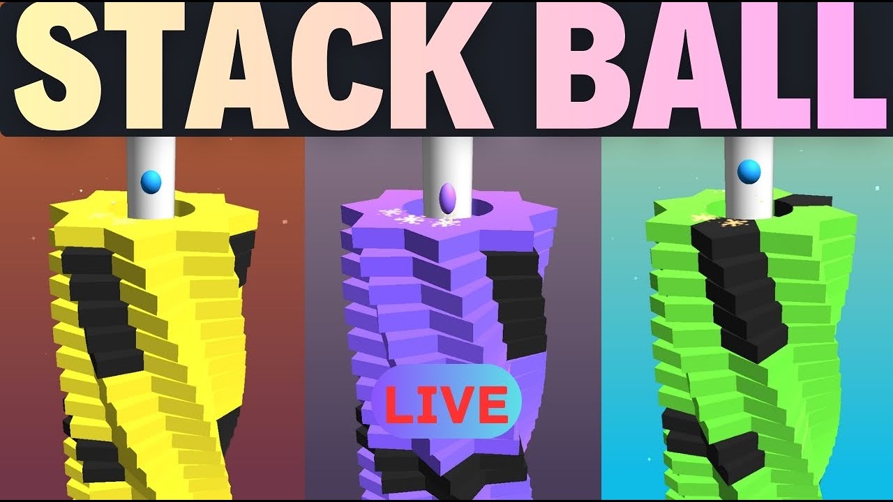 Stack ball gameplay part-10 #shorts #shortslive - YouTube