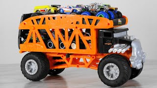 Hot Wheels Monster Trucks Monster Mover Launch Trucks Into Action