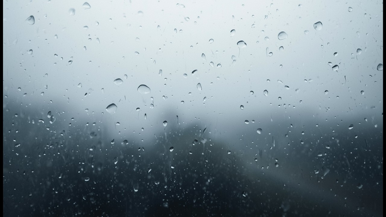 Rain Sounds on a Window | Misty Rain Ambience | 2 Hours | No Talking ASMR