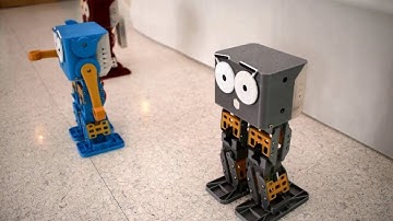Marty the Robot dances to Hip To Be Square