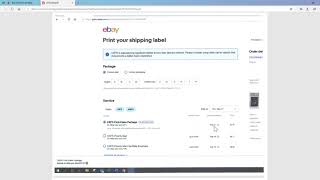 HOW TO PURCHASE AND PRINT AN EBAY SHIPPING LABEL