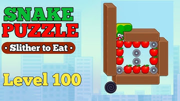 Snake Puzzle Slither to Eat Level 100 | snake puzzle level 100 walk-through Solution 