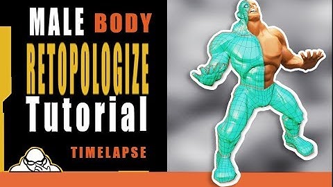 Time Lapse Video Blender 2.8 Male Body Retopology Tutorial