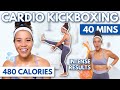 Kickboxing HIIT Cardio Workout | Full Body Fat Burn with Small Dumbbells | growwithjo