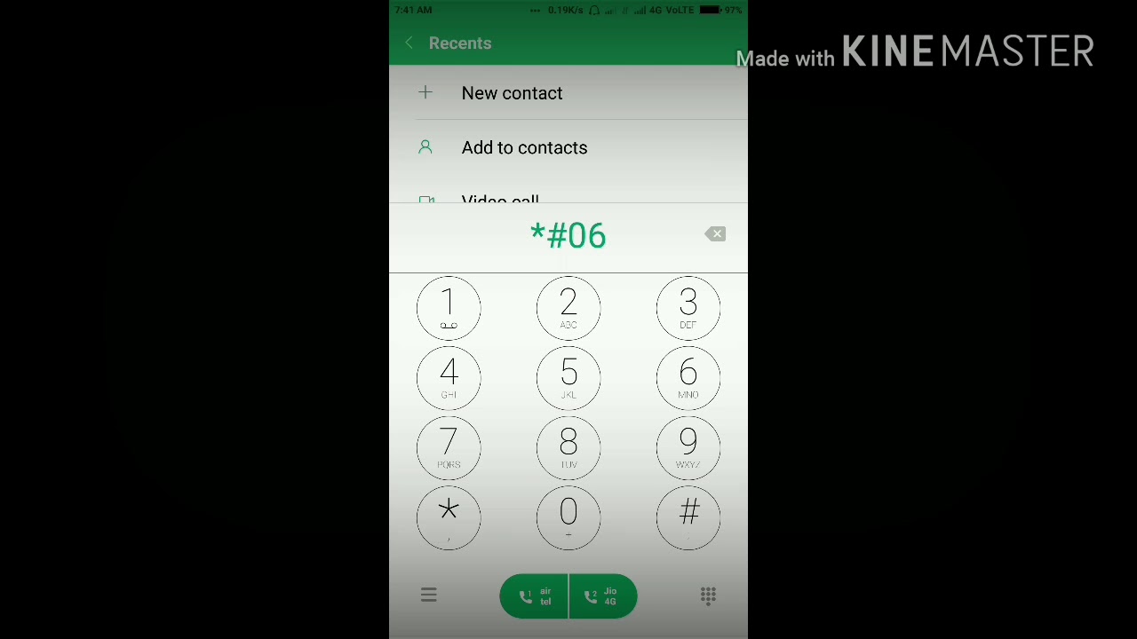 Mobile IMEI Number Code....! Dail *#06# - YouTube
