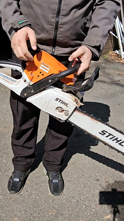 Correct and Easy Chainsaw Start ... Quick and to the point... Stihl MS 391 model