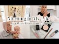 Mom morning routine huda beauty favorites grocery haul