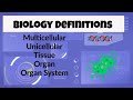 Life Science Concepts and Vocabulary