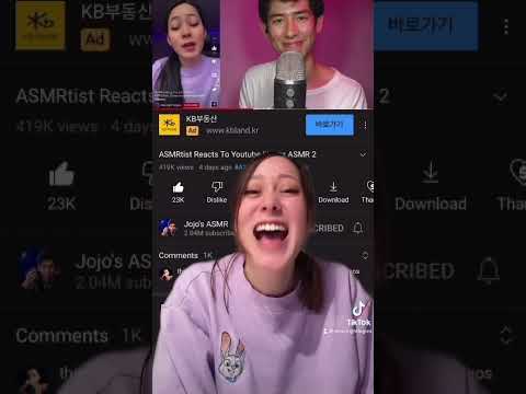 Reacting to @JojosASMR Reacting to My ASMR YouTube Shorts!! 😭💕