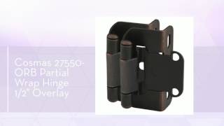 Famous Cosmas 27550 Partial Wrap Hinges 1/2" Overlay (Pair) Net Worth