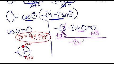 13.5: Solve trig equations using double angle identities
