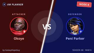 S68 War 6: Okoye vs 8 Peni Parker