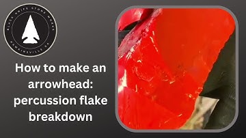 How to make an #arrowhead a beginner flint #knapping video.  Breaking down the mechanics of a flake