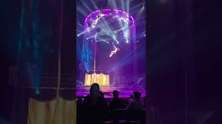 Aerial Acrobatics Under a Water Ring 😳💧