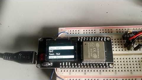 ArduinoMenu 4 on esp32 integrated oled SSD1306