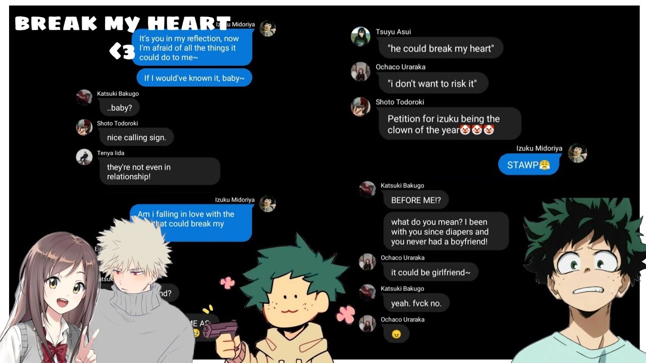 BREAK MY HEART • BAKUDEKU • MHA LYRIC PRANK(?)