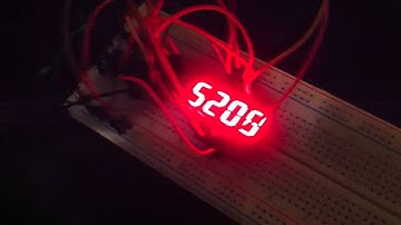 Arduino, MAX7221 and 7 segment LED fun