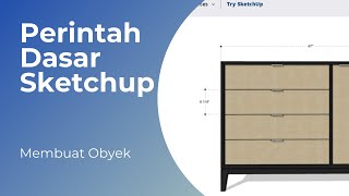 Mengenal Perintah Dasar Sketchup  Membuat Obyek