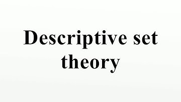 Descriptive set theory