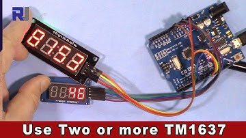 Using multiple TM1637 4 digits LED Display with Arduino