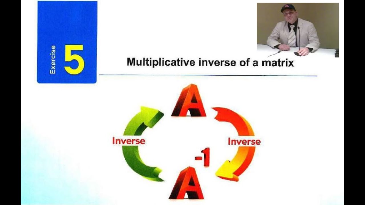 Solving exercise 5, Algebra, multiplicative inverse of a matrix, secondary 1, term 2, 2025